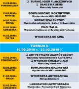 HARMONOGRAM – AKCJA ZIMA 2018